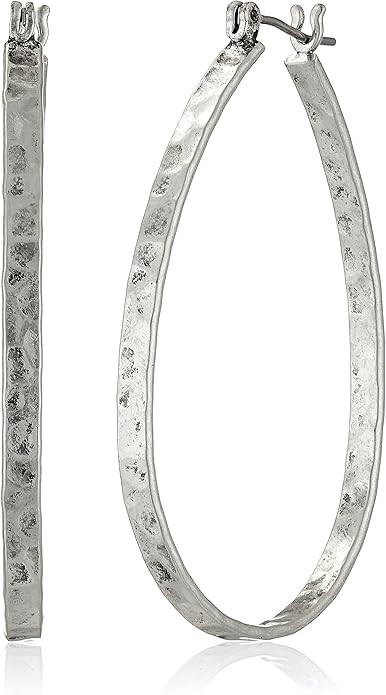Lucky Brand Womens Oblong Hoop Earrings | Amazon (US)
