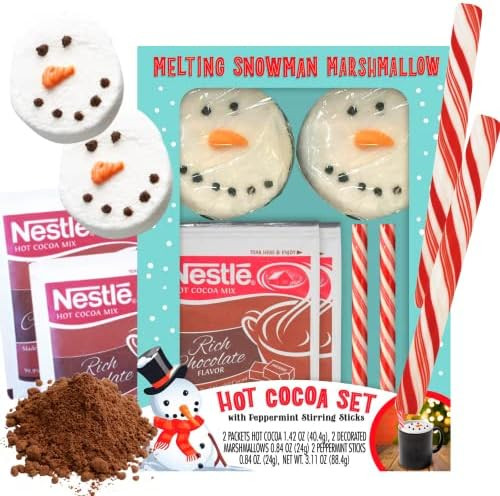 Amazon.com : CandyRific Melting Snowman Marshmallows Hot Cocoa Kit, Includes Snowmen Marshmallow,... | Amazon (US)