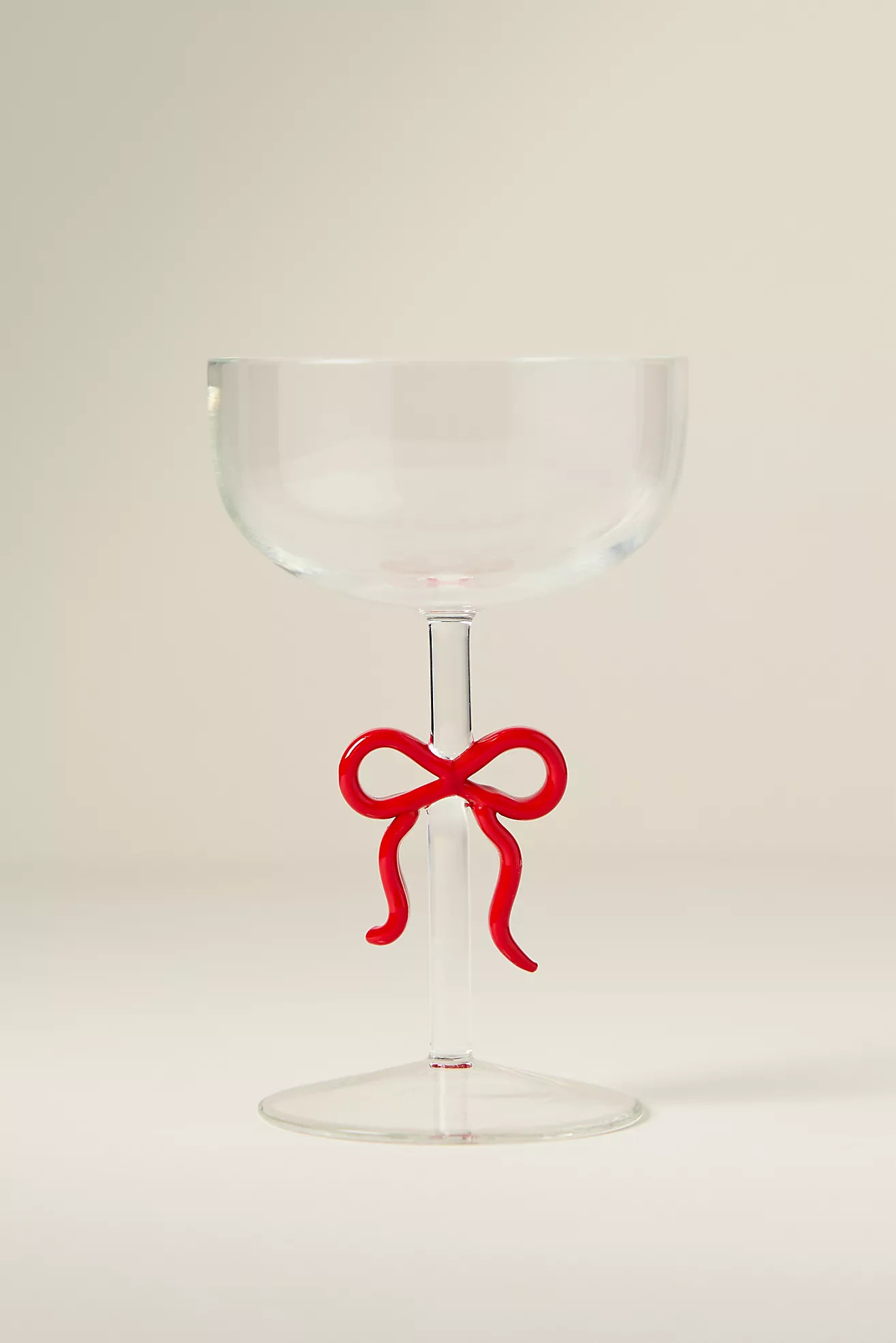 Benedita Bow Coupe Glass | Anthropologie (US)