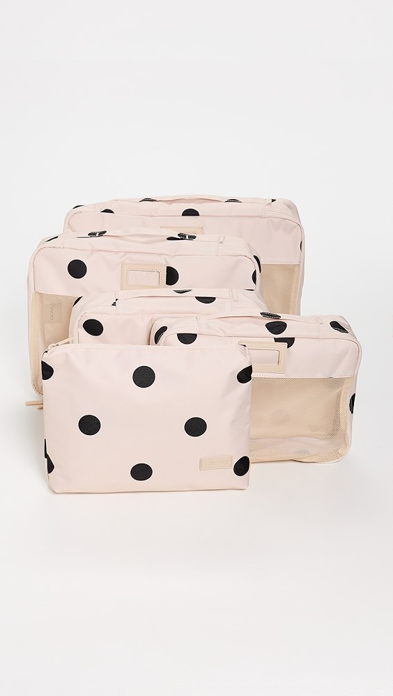5 Piece Packing Cubes Polka Dot Set | Shopbop