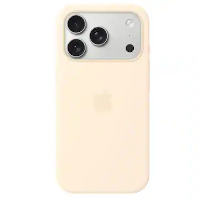 Apple - iPhone 17 Pro Silicone Case with MagSafe - Vanilla | Best Buy U.S.