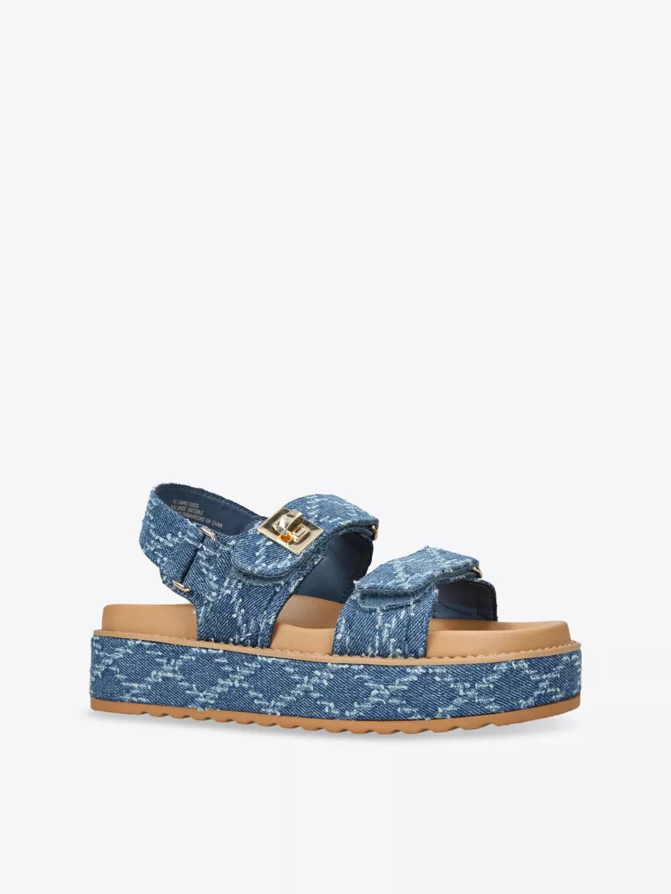 Bigmona Denim Raffia Sandals | Selfridges