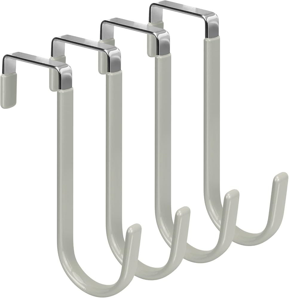 FYY Over The Door Hooks, 4 Pack Door Hangers Hooks with Rubber Prevent Scratches Heavy Duty Organ... | Amazon (US)