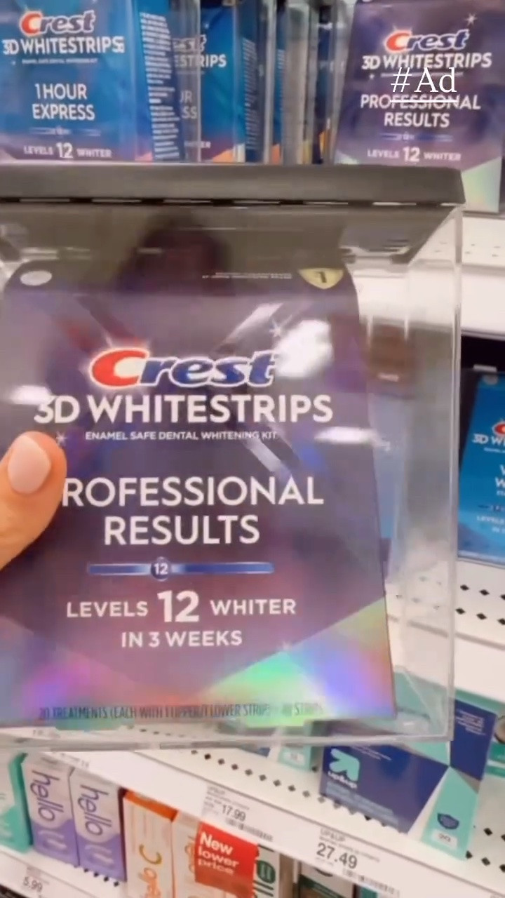 #Ad Slowly getting Tanner's apartment ready for his move to D.C., which means a Target run for all the bathroom essentials... towels, organizers, soap dispensers, and of course, a few of our go-to oral care favorites. 🤍

My older boys are always asking me to grab Crest 3D Whitestrips while I'm out, and they've been our go-to for years. They give you a noticeably whiter smile with an at-home treatment designed to whiten like a professional-level treatment. I do have veneers now, so I don't use the whitening strips anymore, but I do use the Crest Deep Stain Remover toothpaste, which I believe helps keep my smile looking bright. My boys also use the toothpaste in between whitening sessions, and it's become a staple in our routine.

If you're making a Target run soon, definitely add these to your cart! I've linked everything below 🤍@Target  @crest #TargetPartner #oralcareroutine

#LTKmomlife #LTKselfcare #LTKBeauty
