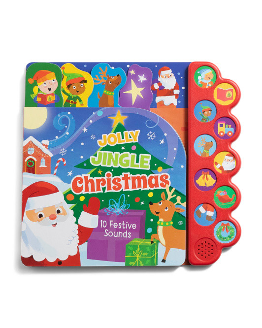 Jolly Jingle 10 Button Sound Christmas Book | TJ Maxx