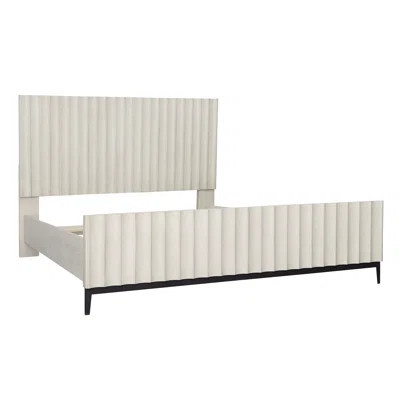 Silvia Rubberwood Platform Bed, Light Gray Wash, Eastern King | Wayfair North America