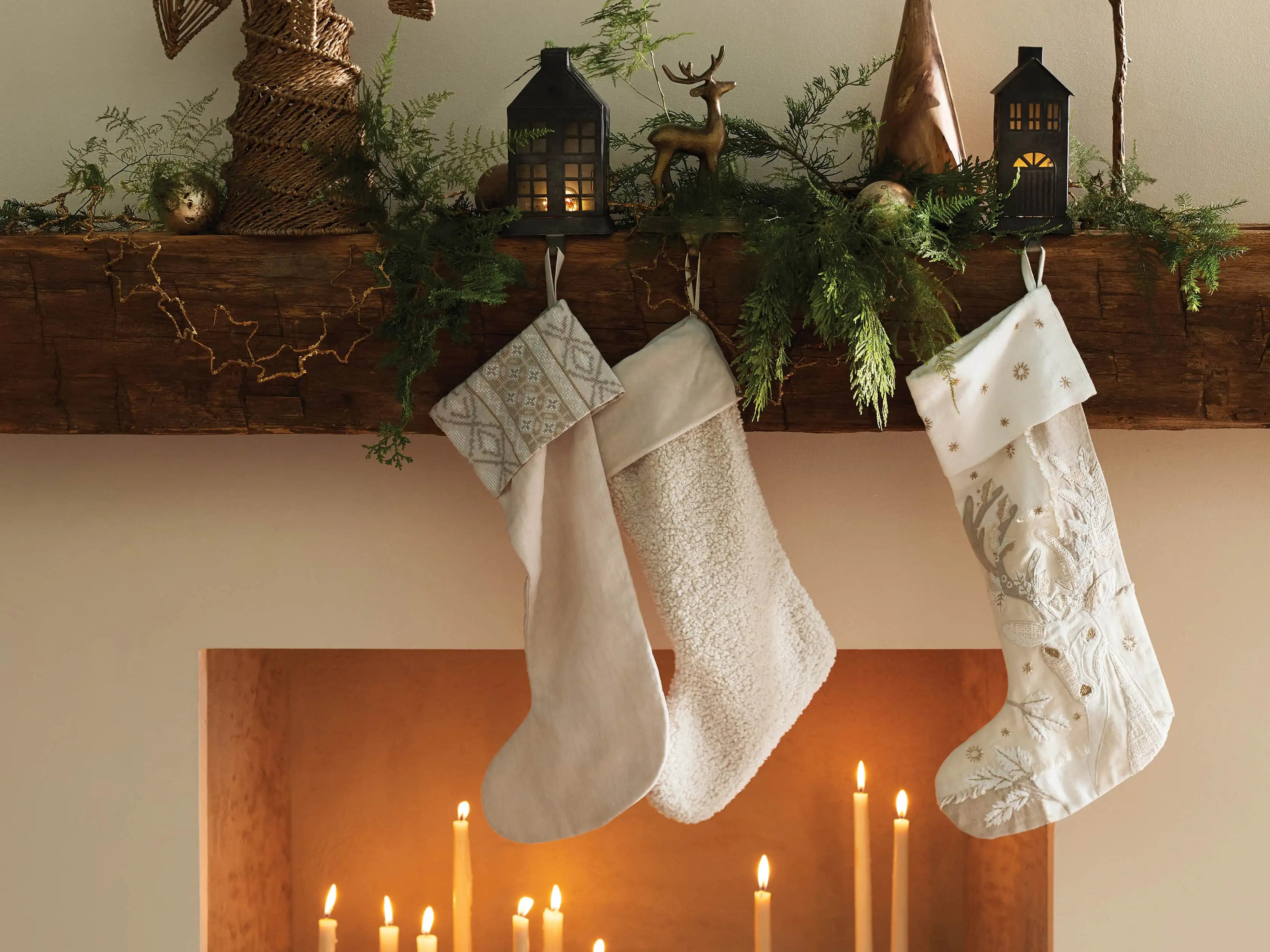 Faux Sherpa Stocking | Arhaus