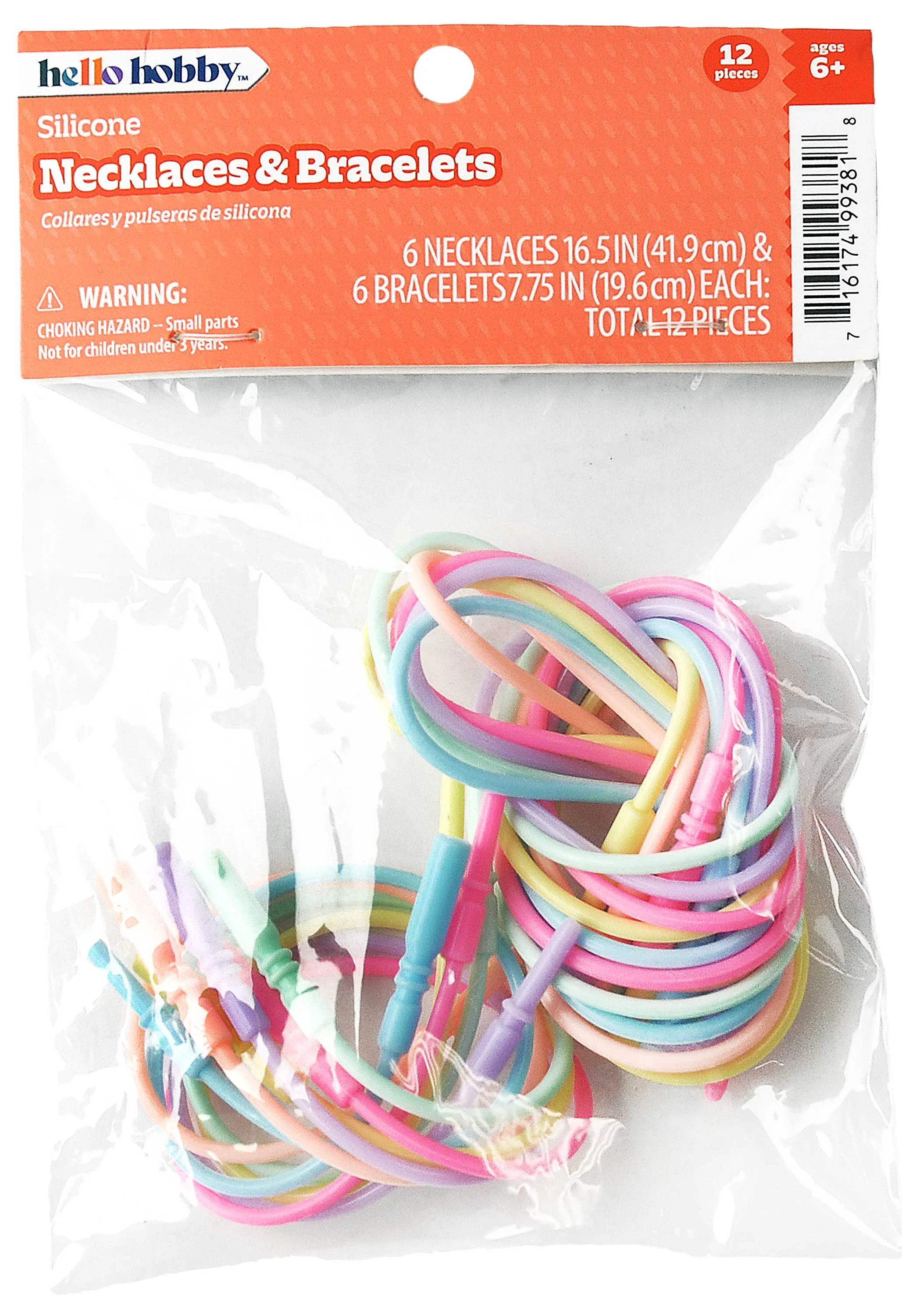 Hello Hobby Silicone Necklace and Bracelets 12 pack | Walmart (US)