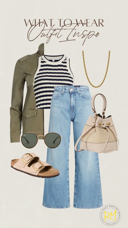 Striped tank and jeans outfit summer transition looks how to style Birkenstocks 

#LTKunder50 #LTKstyletip #LTKsalealert