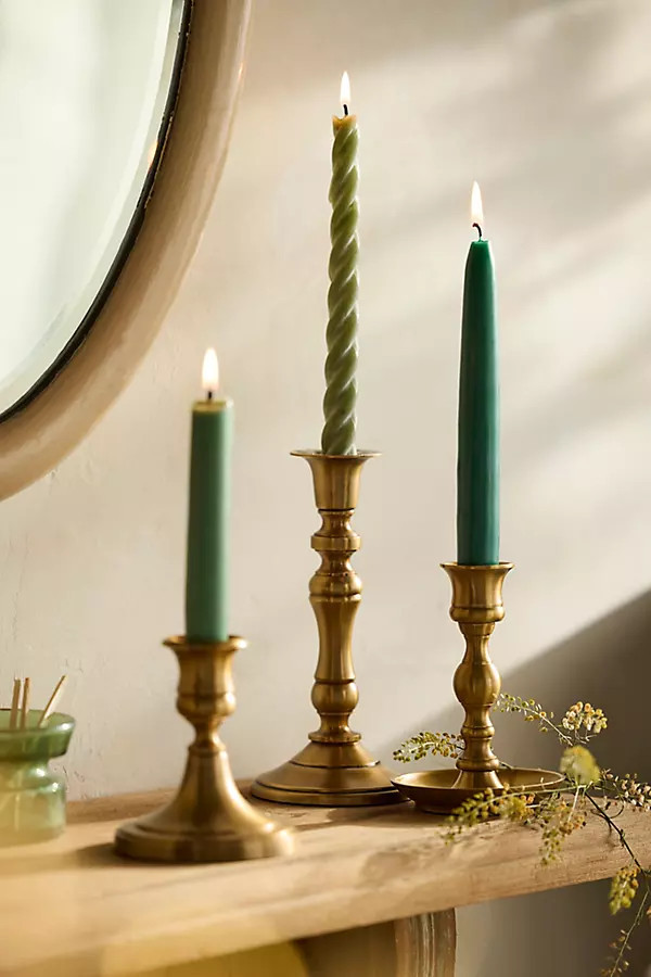 Vintage Brass Taper Holder | Anthropologie (US)