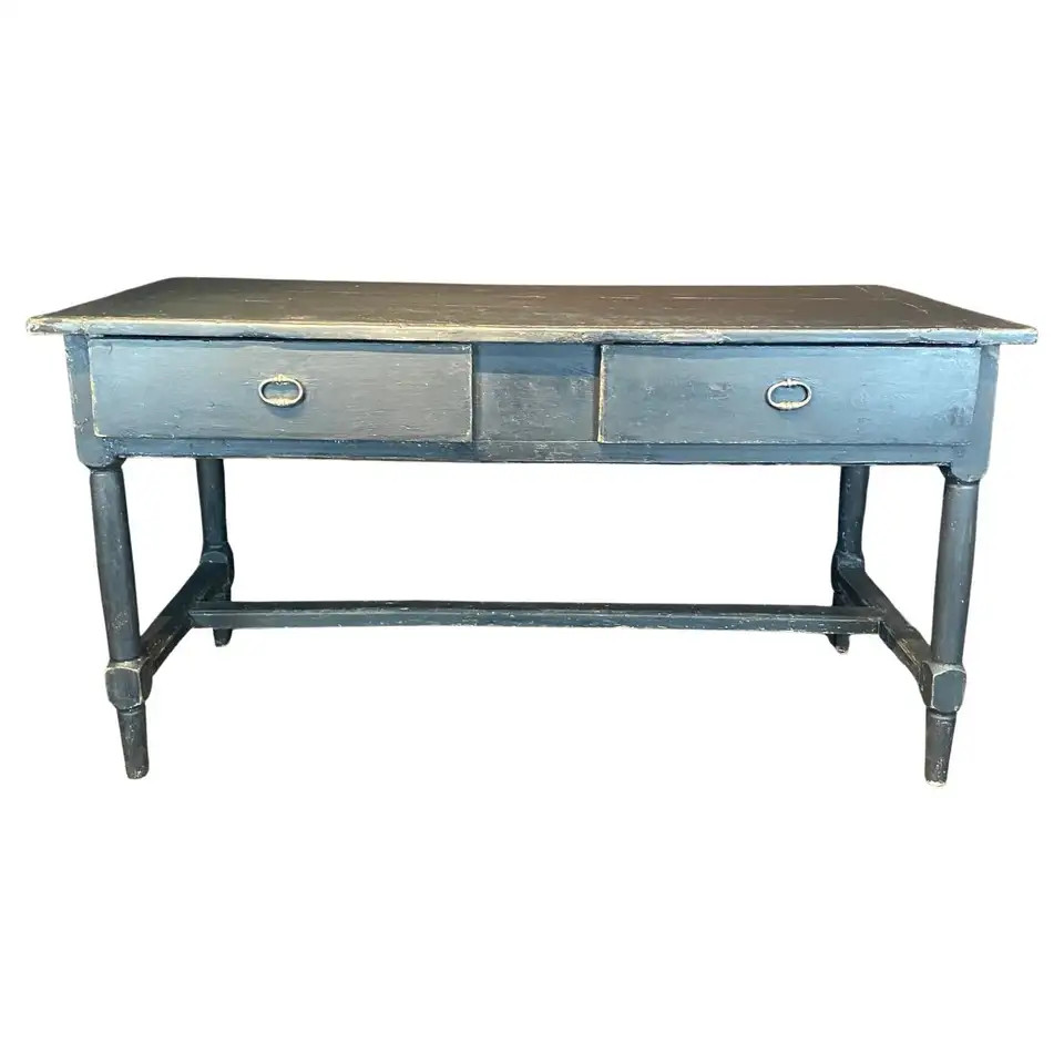 Antique French Louis XVI Desk, Console, or Kitchen Island | 1stDibs
