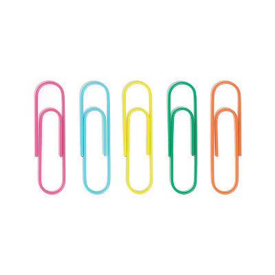 U Brands 5ct Jumbo Paper Clips Brights | Target