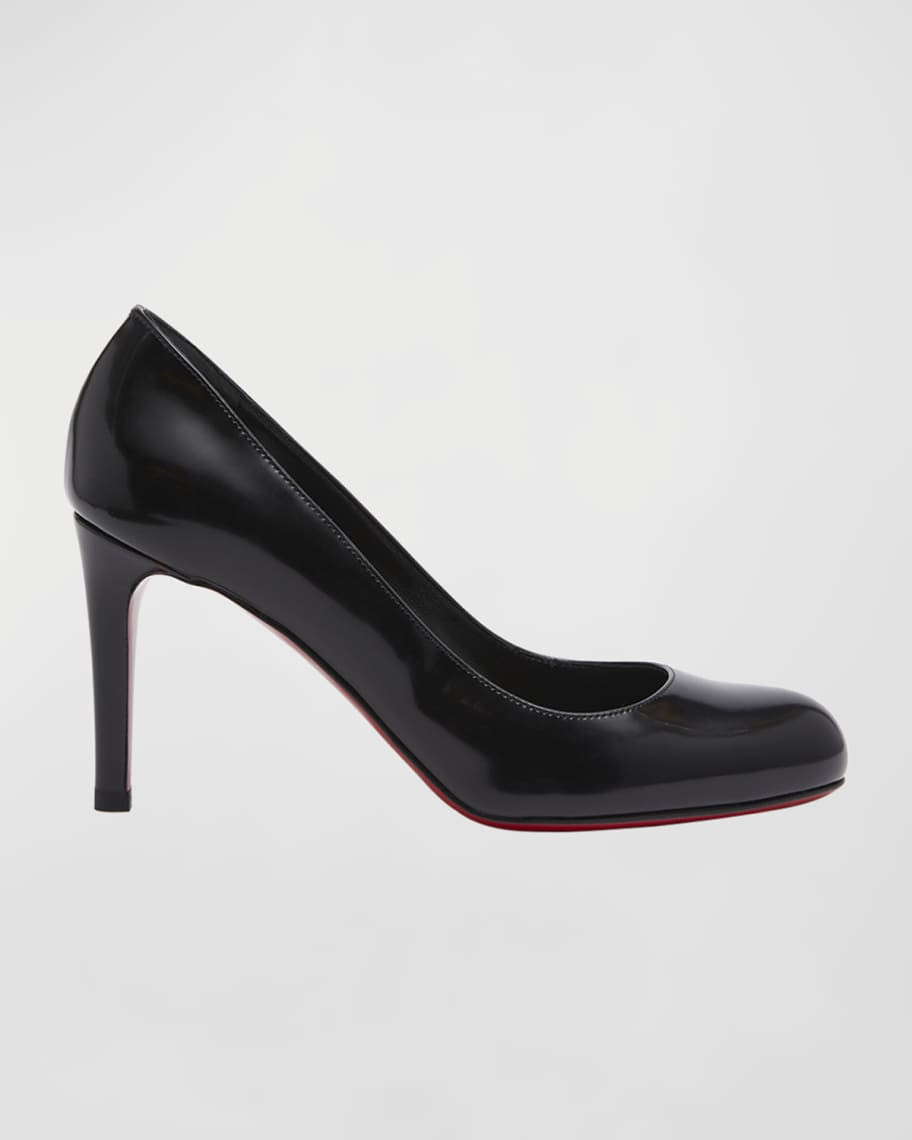 Pumppie Abrasivato Red Sole Calfskin Leather Pumps | Neiman Marcus