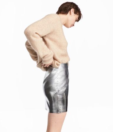 Shimmering Metallic Skirt | H&M (US)