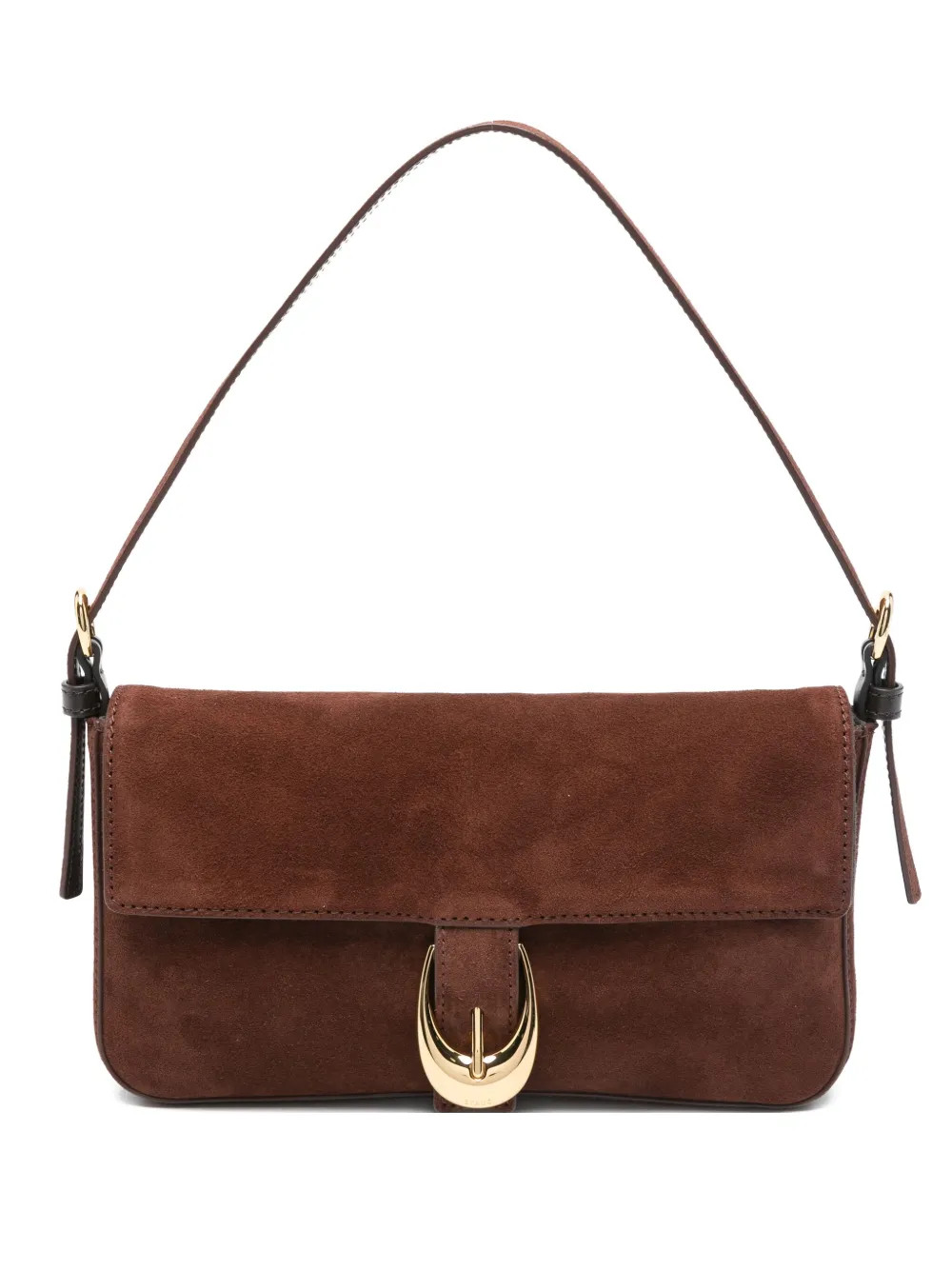 New SeasonSTAUDHarlow buckled suede shoulder bag | Farfetch Global