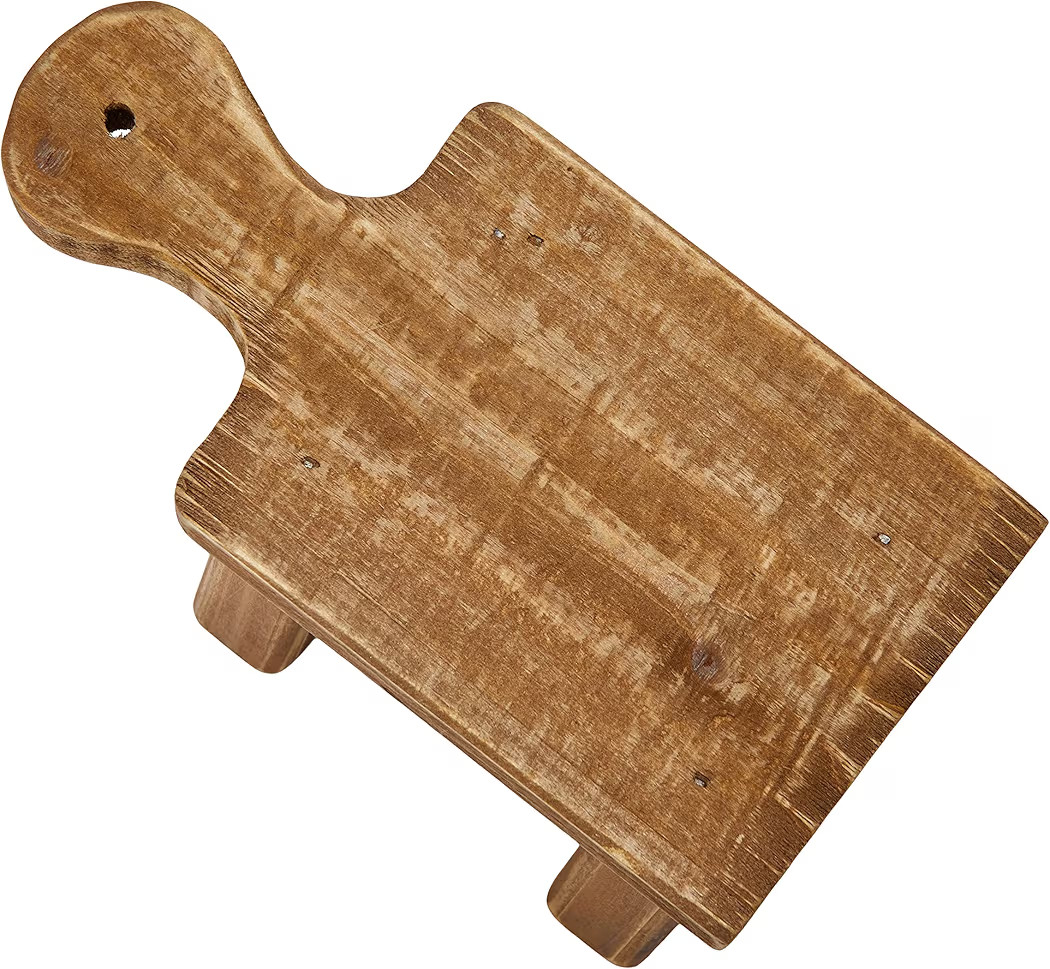 Creative Co-Op Small Wood Pedestal with Handle | Amazon (US)