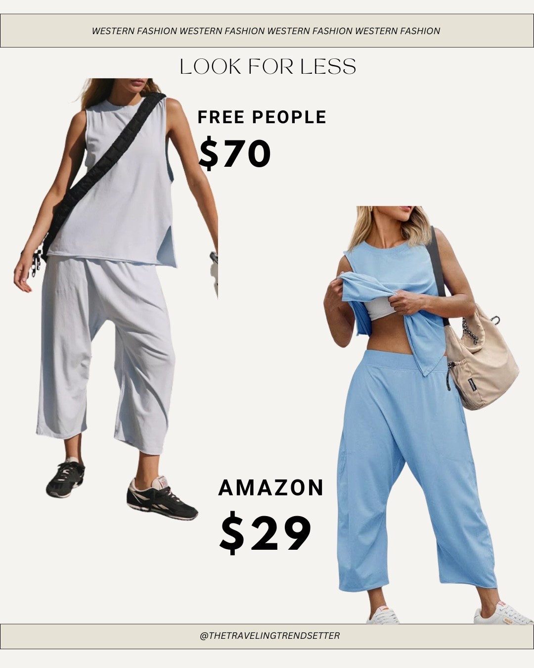 Look for less - free people and Amazon / budget friendly - two piece set lounge set travel outfit - vacation outfit 

#LTKFindsUnder50 #LTKFindsUnder100 #LTKStyleTip