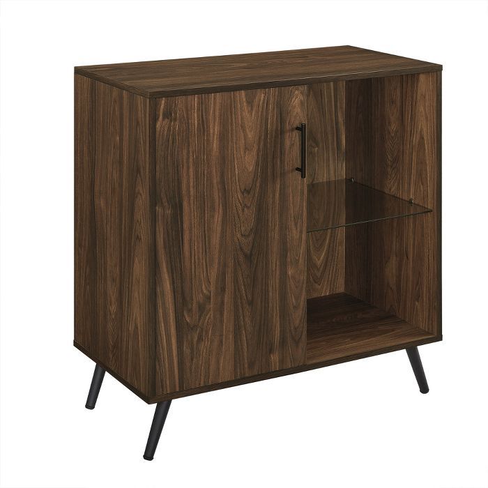 Single Door Mid-Century Modern Wood TV Stand for TVs up to 32" - Saracina Home | Target