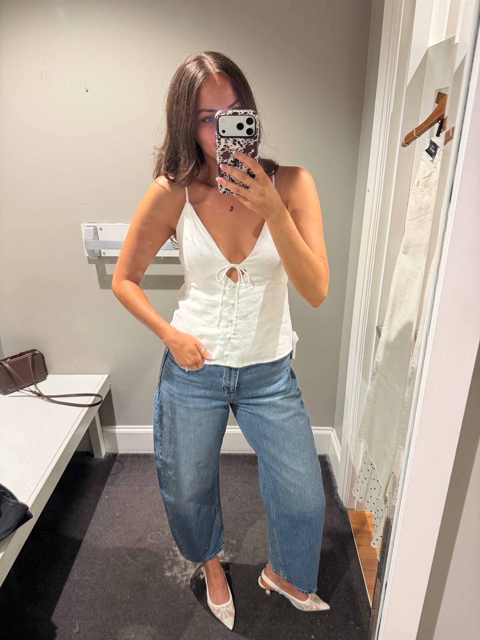5’9” wearing size small top and 27 bottoms (they only had regular in stock, but I ended up ordering the long version online)

#LTKootd #LTKTall