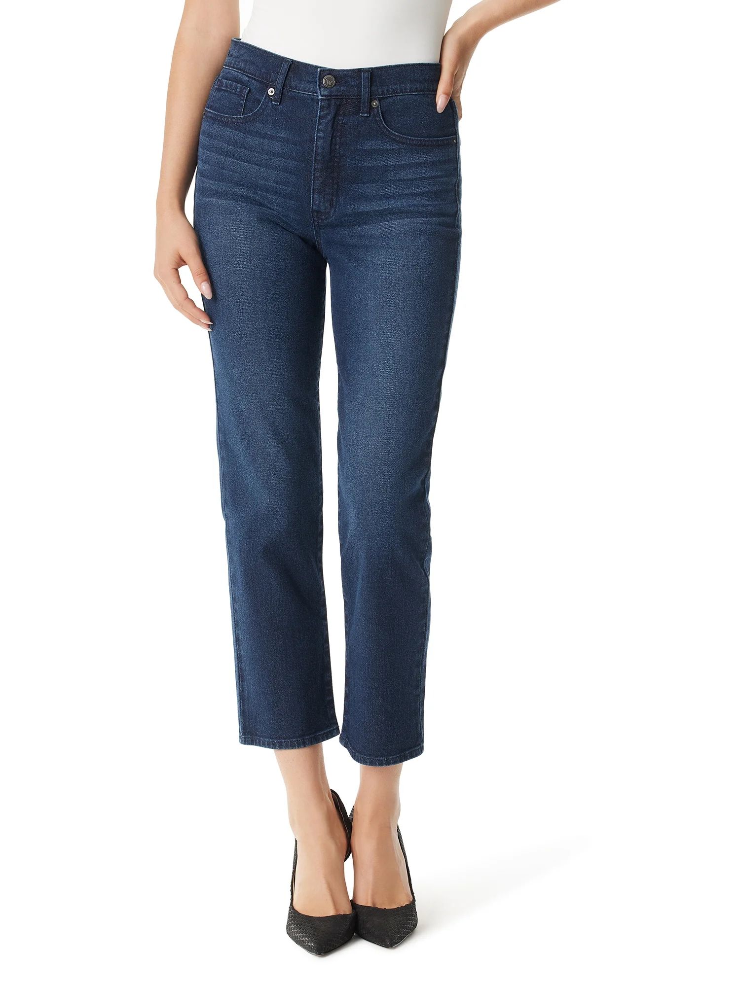 Jessica Simpson Women's Aster Slim Straight High Rise Jeans - Walmart.com | Walmart (US)