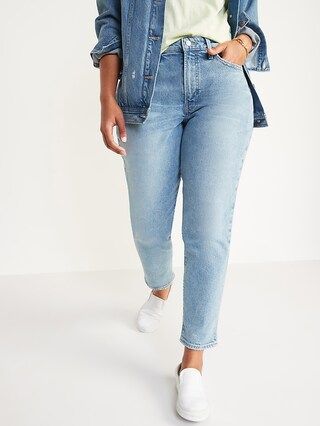 High-Waisted Curvy O.G. Straight Jeans for Women | Old Navy (US)