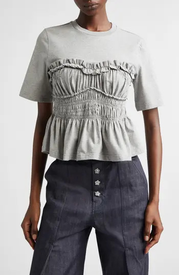 Vilde Shirred Peplum T-Shirt | Nordstrom