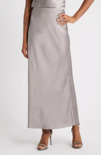 Open Edit Satin Maxi Skirt | Nordstrom | Nordstrom