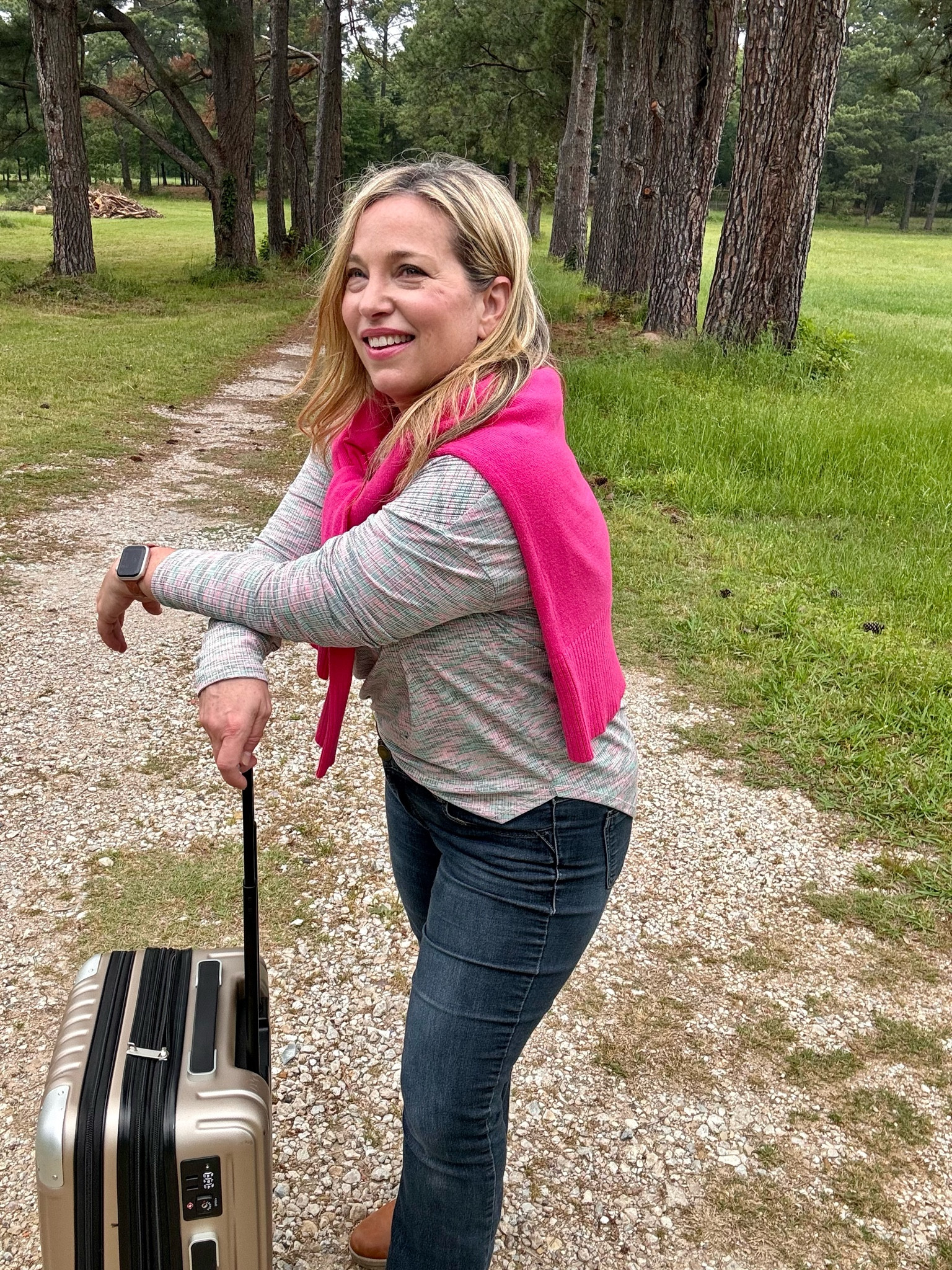 This travel outfit or Alaska cruise outfit (hello layers) will keep you cool when you need to be and warm when the sun goes down! GREAT flight outfit too! 

#LTKActive #LTKover40 #LTKtravel