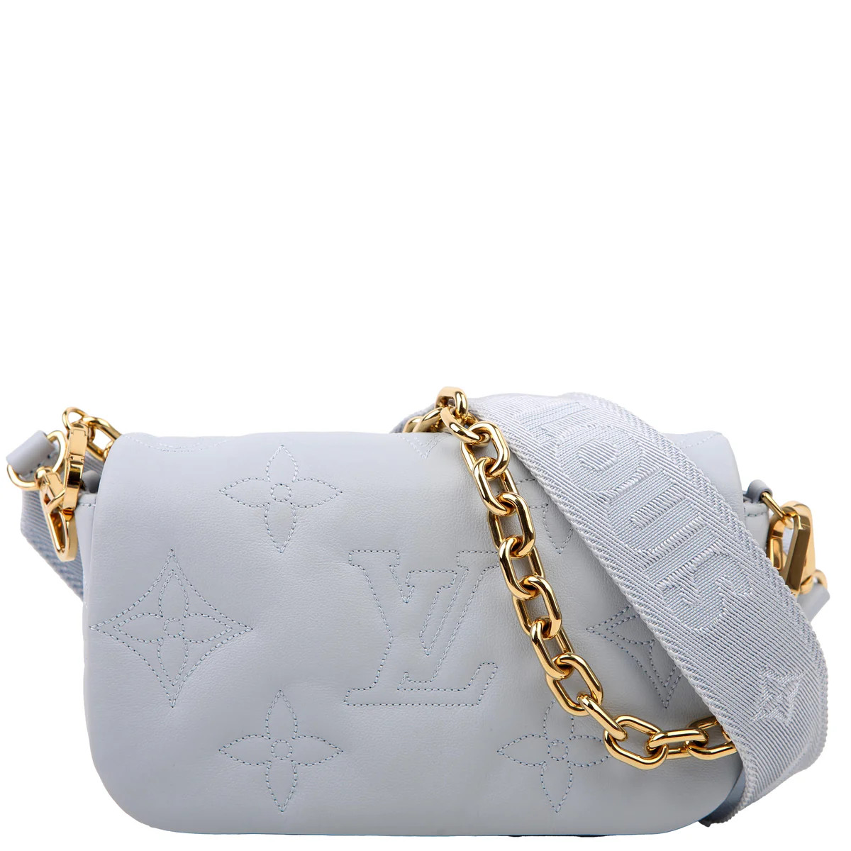 Wallet On Strap Bubblegram Blue | Keeks Designer Handbags