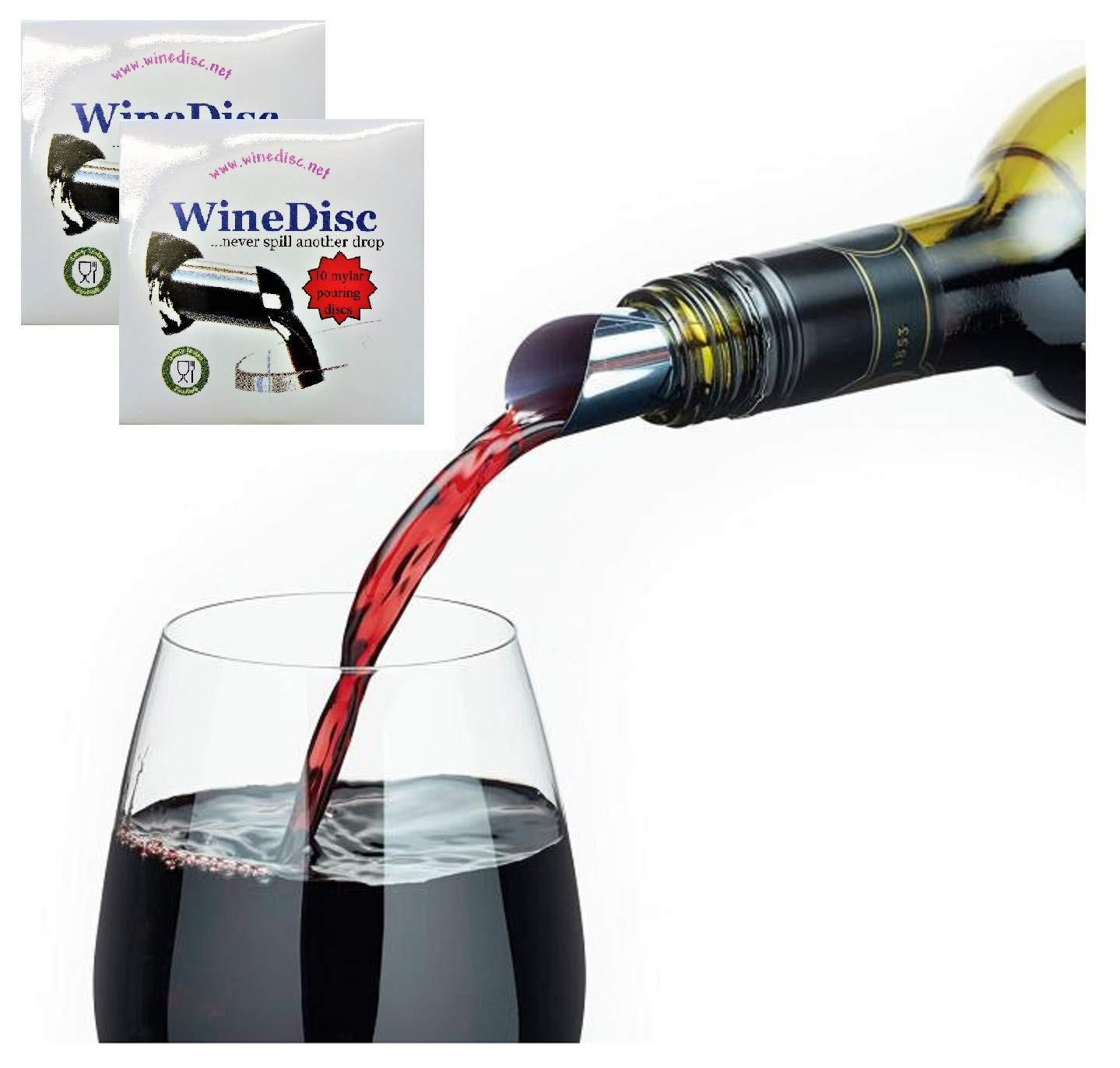 The Original Wine Disc - Drop Stopping Pour Spout (20) | Amazon (US)