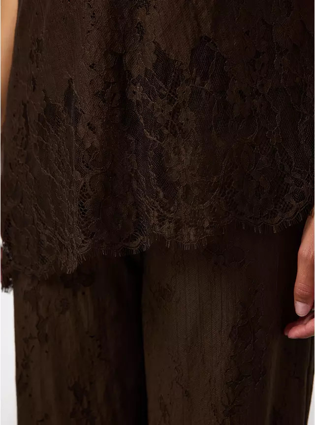 Buy Brown Lace Cami Co-ord Top 22 | Camisoles and vests | Tu | Tu Clothing