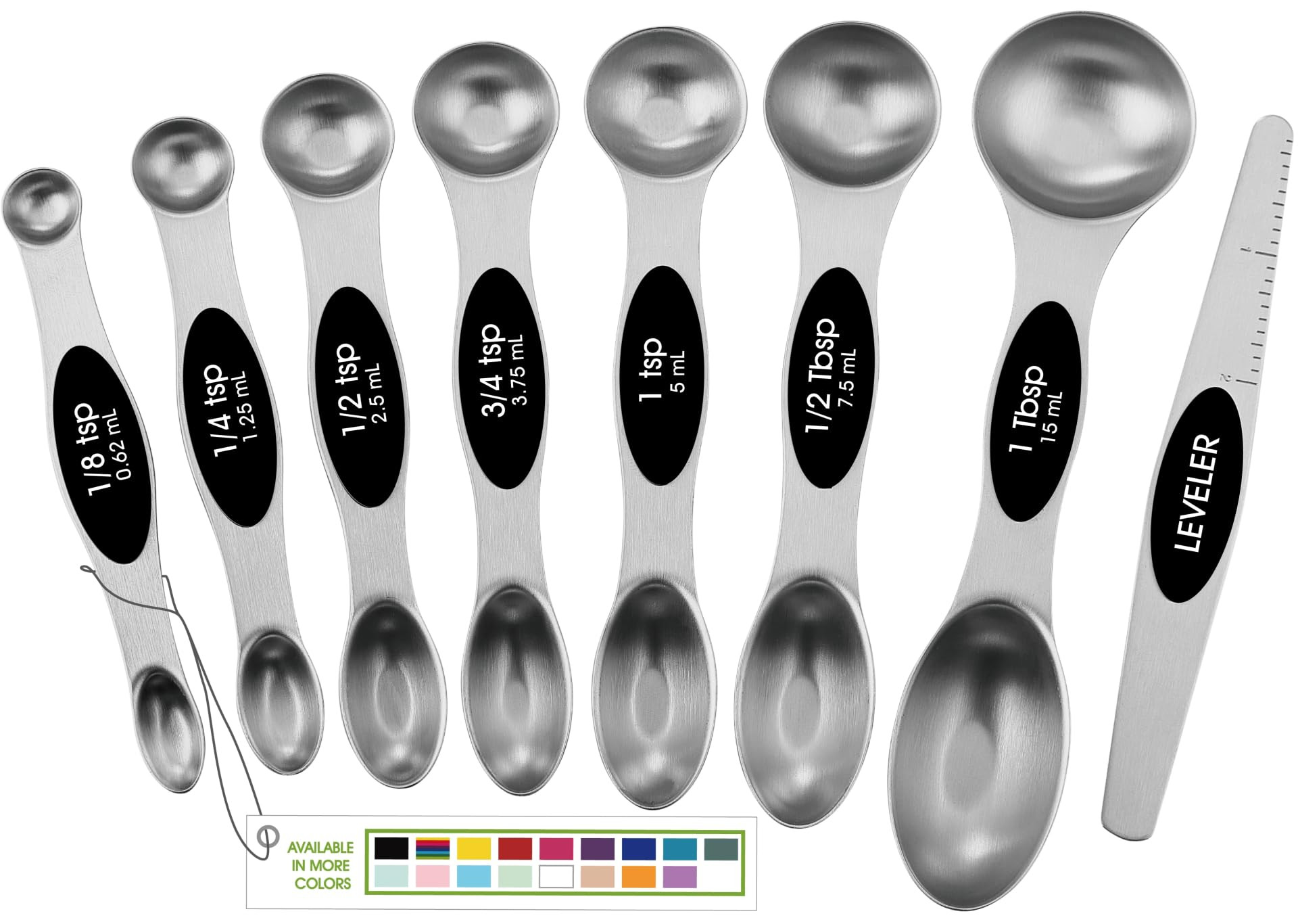Spring Chef Stainless Steel Magnetic Measuring Spoons Set with Strong N45 Magnets, Heavy Duty Met... | Amazon (US)