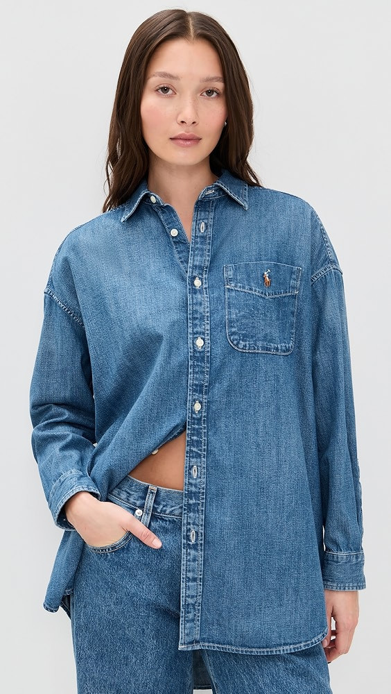 Long Sleeve Button Front Shirt | Shopbop