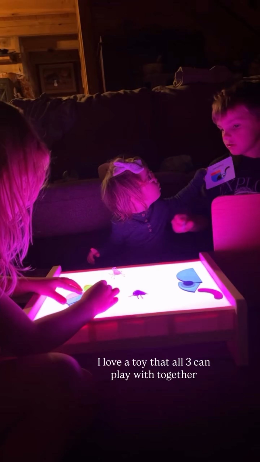 This light box is such a hit in our house! It’s a light table, sensory station, and water play setup all in one — perfect for babies, toddlers, and big kids alike. It keeps them busy and entertained for so long!

#sensoryplay #LTKbaby #LTKkids #LTKtoddler #sensorytsble #lighttable #watertable #toddleractivities #preschoolactivities