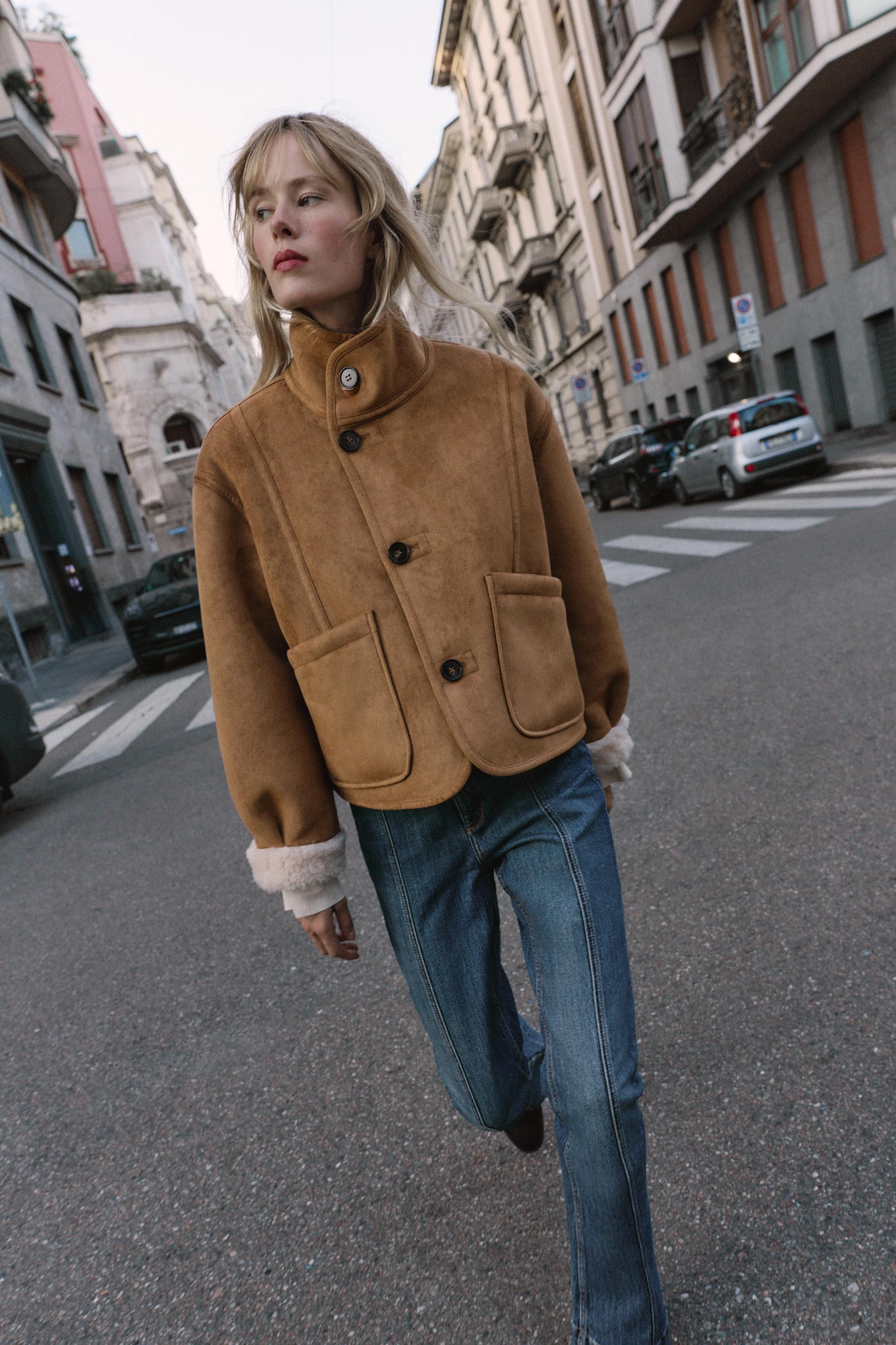 NEWREVERSIBLE DOUBLE-FACED JACKET69.99 GBPcamel | 6318/254/704Put it in your basketAddReversible ... | Zara UK