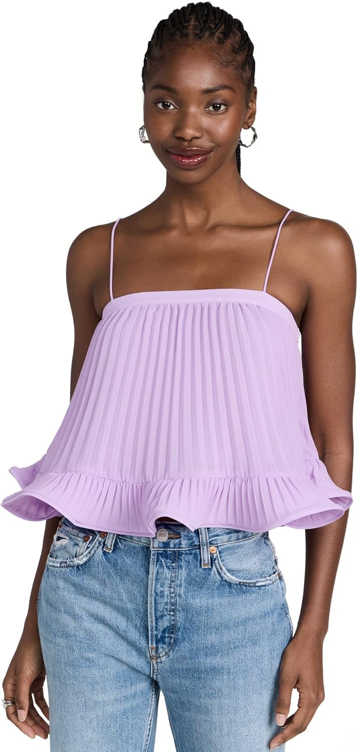 AMUR Women's Kersten Pleated Top | Amazon (US)