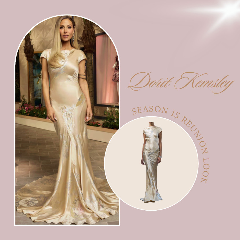 Dorit Kemsley's Season 15 Reunion Look is Vintage Roberto Cavalli // Shop Similar 📸 + Info= Bravo TV 

 