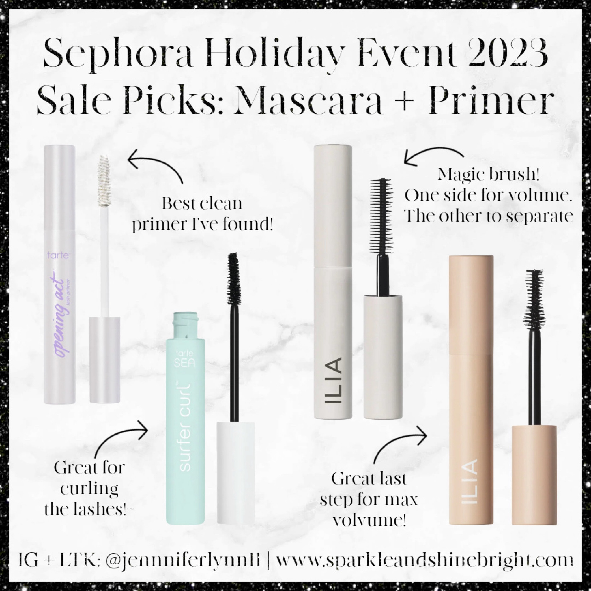 My favorite mascara + primer! All clean + when combined really enhances the lashes 

#LTKHolidaySale #LTKsalealert #LTKbeauty