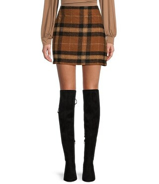 Plaid Mini Skirt | Dillard's