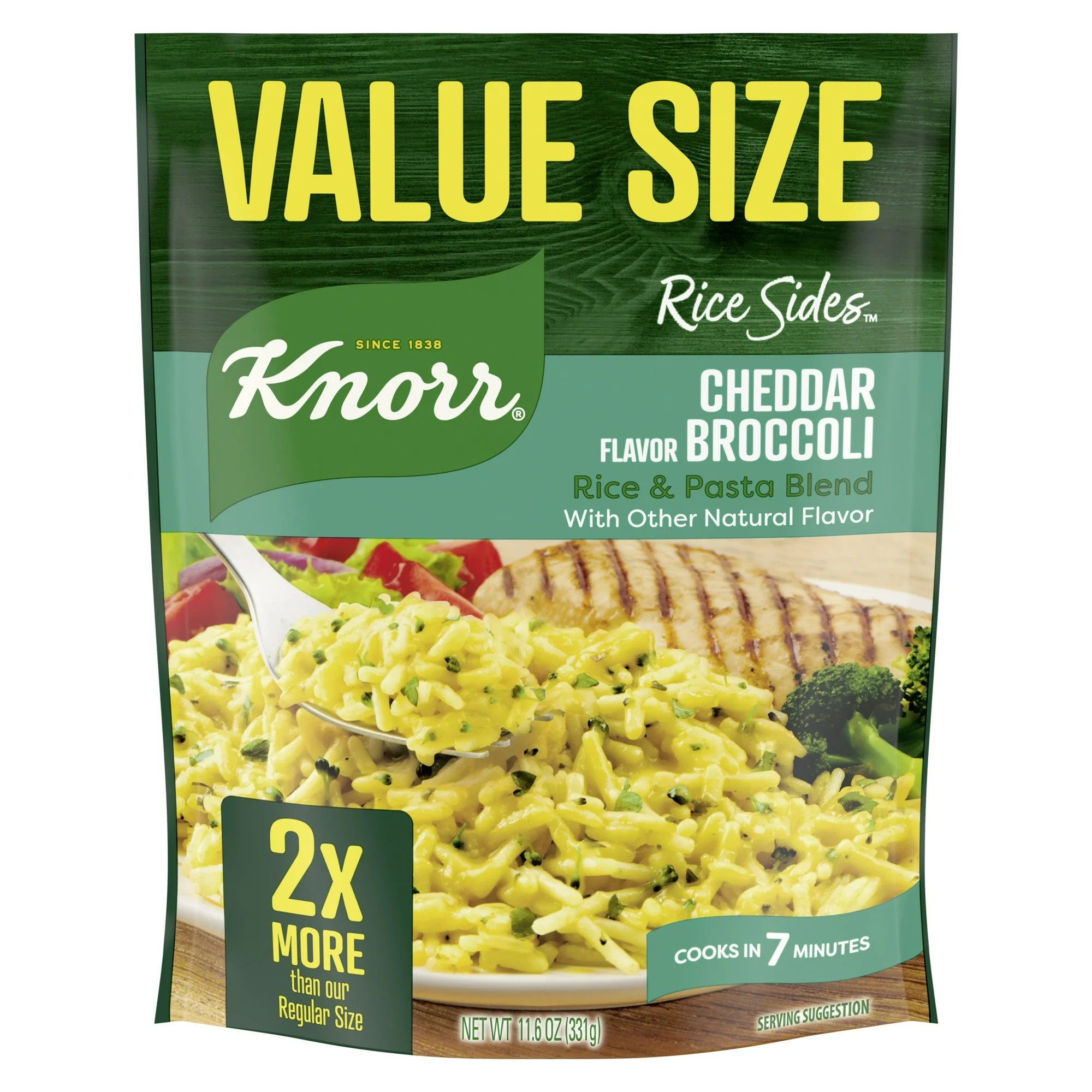 Knorr Rice Sides Value Size Cheddar Broccoli Rice For a Tasty Rice Side Dish No Artificial Flavor... | Walmart (US)