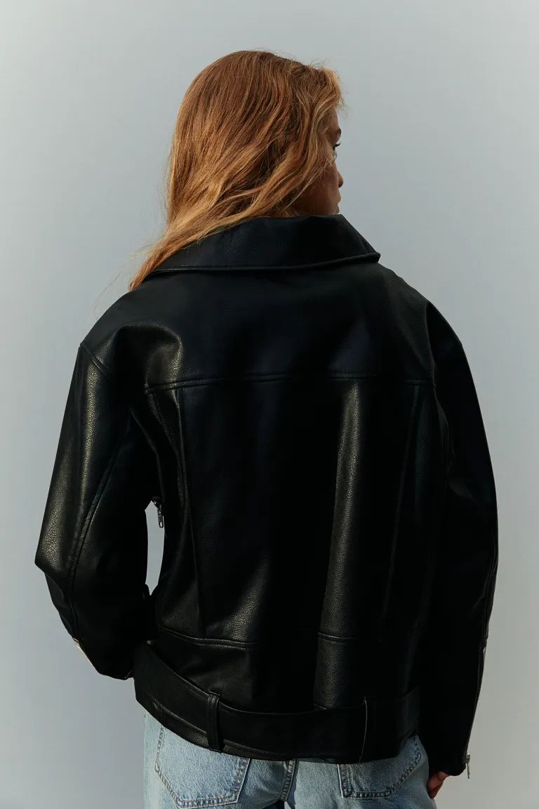 Oversized biker jacket | H&M (UK, MY, IN, SG, PH, TW, HK)