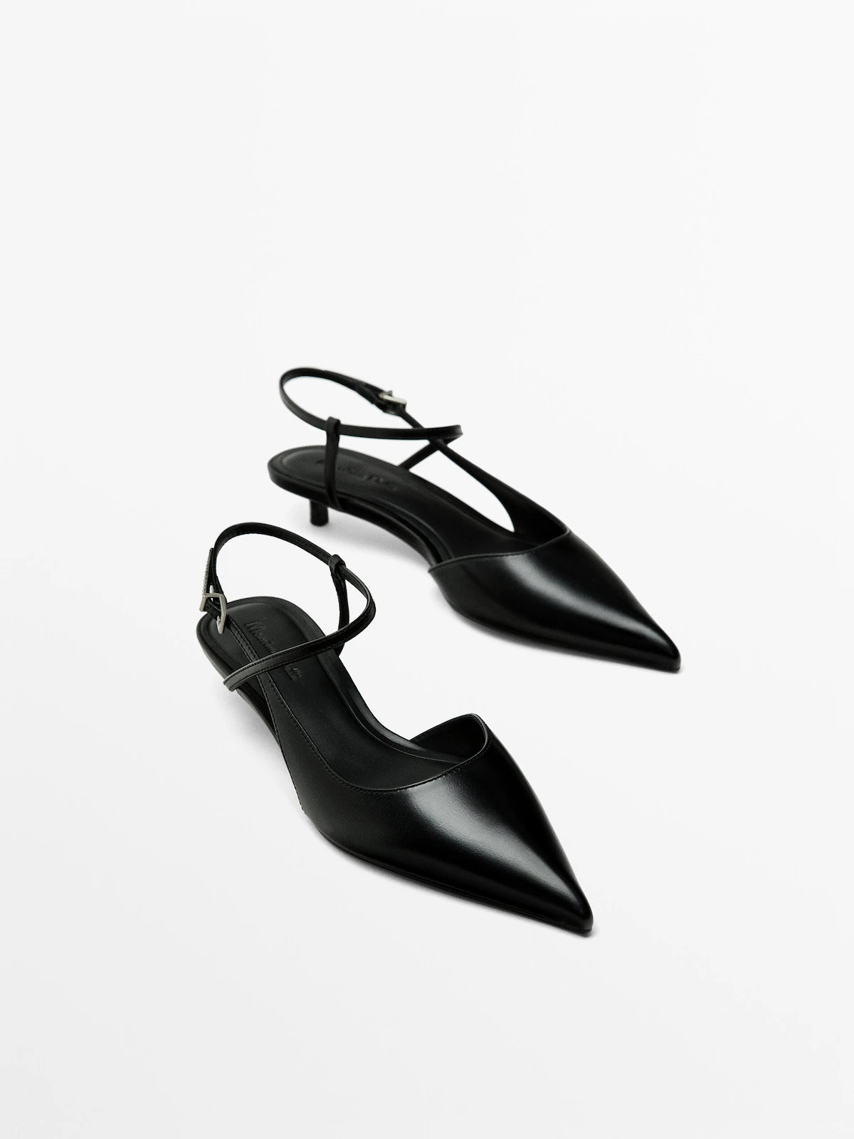 Slingbacks mit Absatz und Schnalle | Massimo Dutti DE