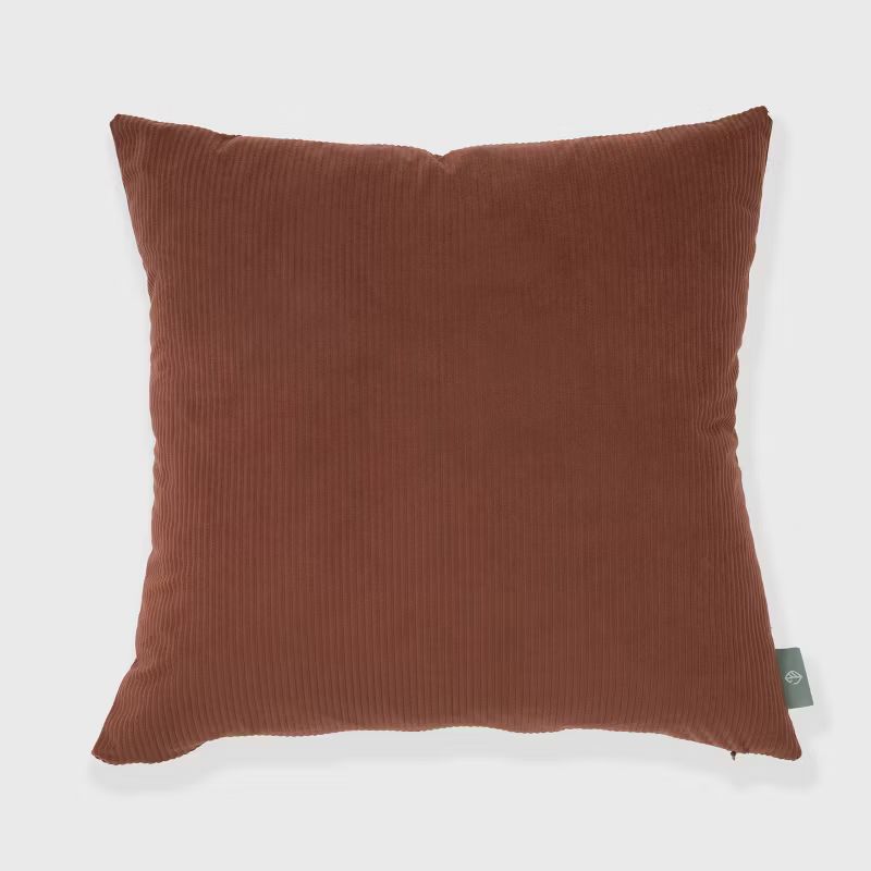 18"x18" Solid Ribbed Textured Square Throw Pillow - freshmint | Target