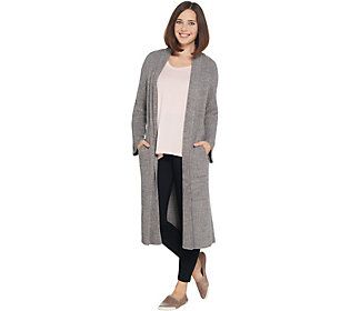 As Is Barefoot Dreams CozyChic Lite Cross Creek Cardi | QVC