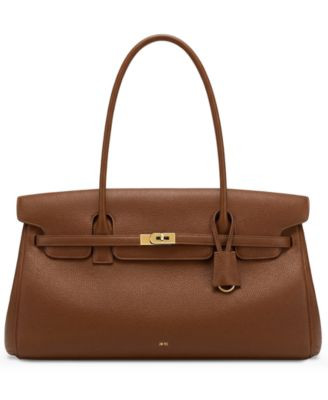 Jw Pei Yara Medium Gold-Tone Hardware Shoulder Handbag - Dark Brown | Macy's