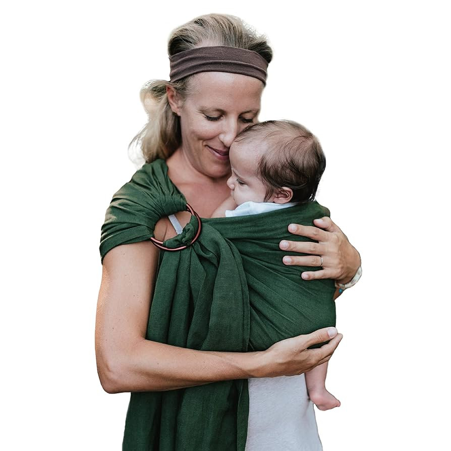 Nalakai Luxury Ring Sling Baby Carrier, Soft Linen Blend Baby Sling, Baby Wrap, Wear Your Little ... | Amazon (US)