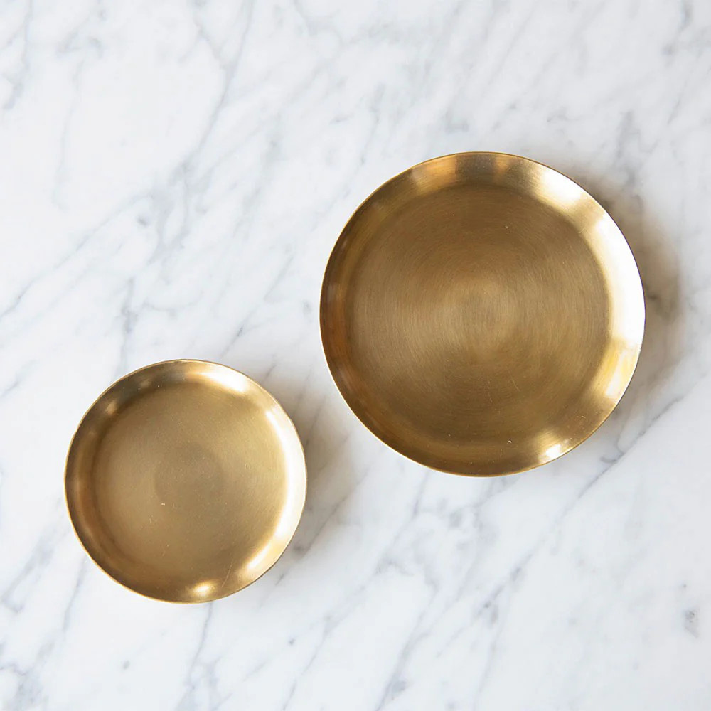 Round Brass Tray | Roan Iris