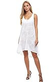 Profile by Gottex Women's Standard Sheer Pleasure Round Neck Dress, White, L | Amazon (US)