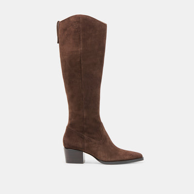 Virona H2o Boots Dk Brown Suede | DolceVita.com
