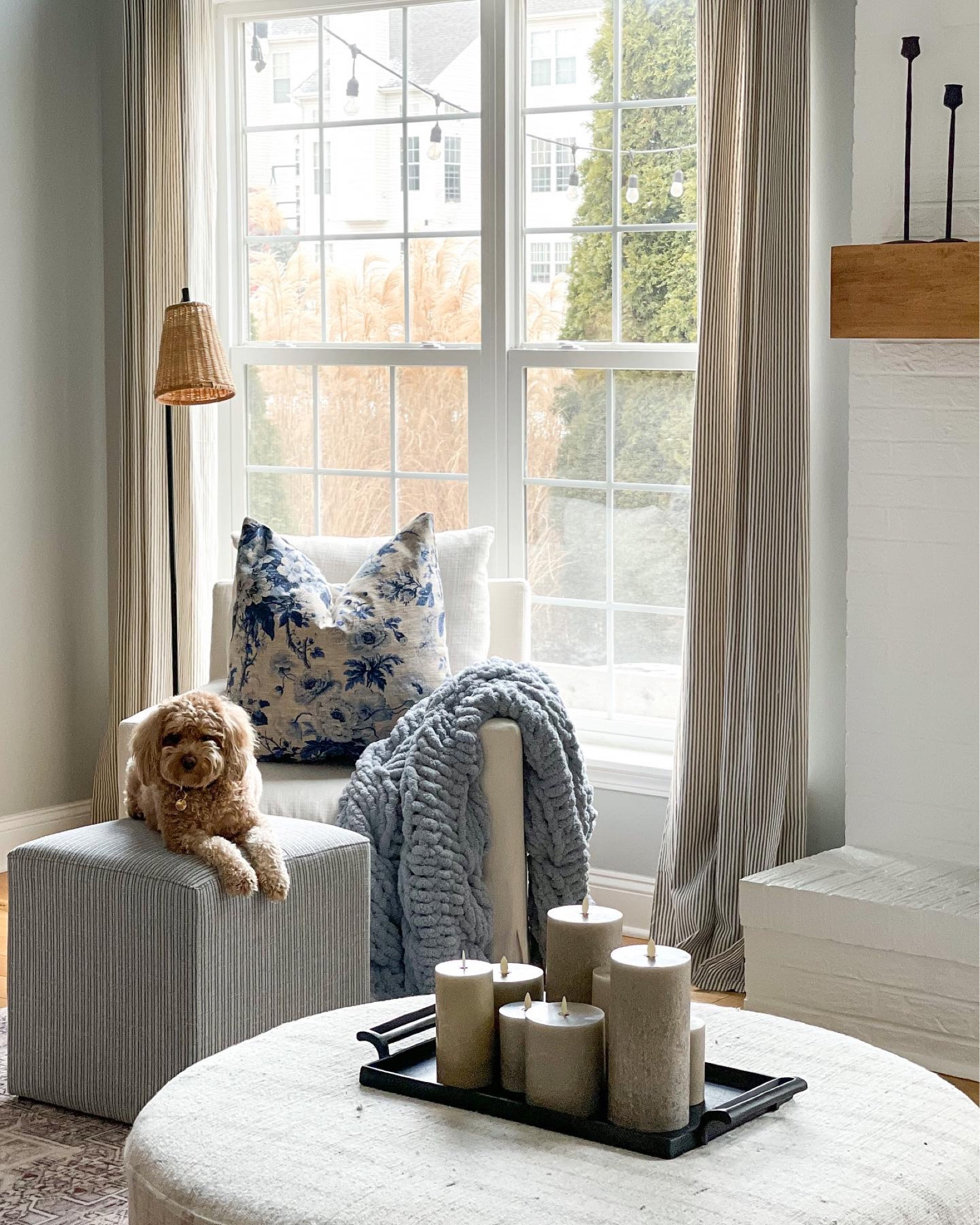 Family room, home decor, cozy, Pottery Barn, Target, Studio McGee, World Market, neutral, spring decor, home, interiors, golden doodle, ottoman, white

#LTKSeasonal #LTKhome